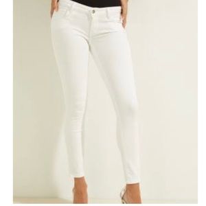 Guess white low rise jeans
